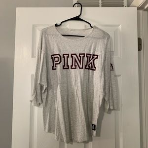 PINK VICTORIA'S SECRET LOUNGE SHIRT